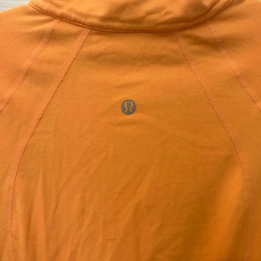 ! Lululemon orange long sleeve shirt sz 10